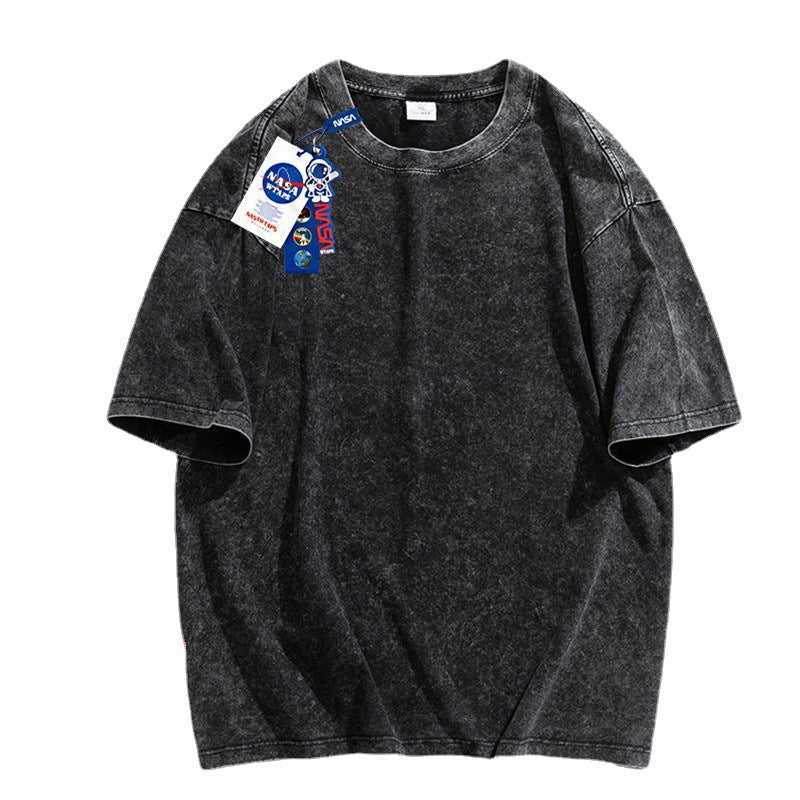 Nasa T Shirt Men'S Summer Retro Short Sleeve 3/4 Sleeve