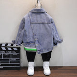 Toddler Boys Jackets Boys' Denim Jacket Spring and Autumn