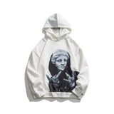 Men's Graphic Hoodies Men's Autumn Vintage Printed Loose Street Casual Hoodie