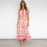Nine Britton Dress Printed Floral V-neck Sexy