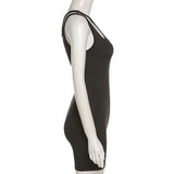 Summer Women's Clothing Sexy One-Shoulder Backless High Waist Tight Casual Sports One-Piece Shorts