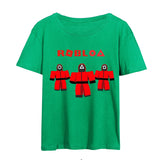 Squid Game Costume Sportswear Short Sleeve T-shirt Top Men and Women