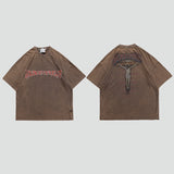 Y2g Shirts for Boys Spring and Summer Dark Printed T-shirt Short Sleeve