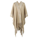 Women Cardigan Knit Sweater Autumn and Winter Women's Striped Sweater