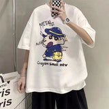 Men T-Shirts round Neck Loose Half Sleeve