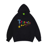 Man Fall Outfits Vintage Casual Hoodie Letter Hip Hop Hooded Sweater