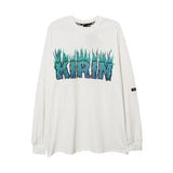 Man Fall Outfits Loose round Neck Letter Long Sleeve National Fashion Brand Heart Printing Couple Sweater Top Men