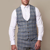 Mens Dress Vests Men's Top Plaid Vest Men's Slim Fit Short Chic