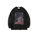 Man Fall Outfits Vintage Sweater Men's and Women's High Street Fashion Brand Pullover Sweater Top