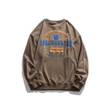 Crew Neck Sweatshirts for Men Men's Autumn Letter Printed round Neck Men's Clothing