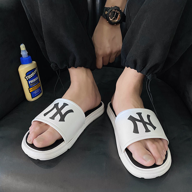 Men's Flip Flops Men Slides Comfort Slides Sandal Shoes Men's Trendy Casual Large Size Men's Summer Beach Shoes