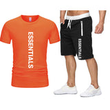 Fog Fear Of God T Shirt & Shorts 2 Piece Set Loose T-Shirt Cotton Men'S Casual Male