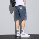 Men Denim Shorts Thin Denim Shorts Men's Summer Loose Men's