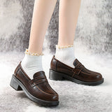 Mary Jane Shoes Women'S Flat Shoes Retro British Style Pumps
