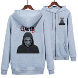 Squid Game Costume Hoodie Casual Zipper Sweater for Men and Women