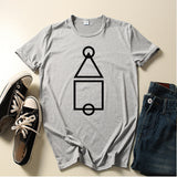 Squid Game Costume 2D Digital Creative Printing Casual Short Sleeve T-shirt