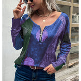 Romanian Gypsy Outfits Copy Flower Long-Sleeve Zipper