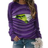 Men and Women Grinch Sweater Christmas Casual Sweatshirt