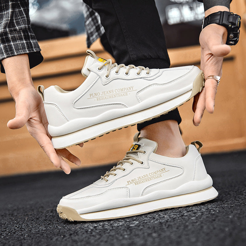 Flat Shoes Fashion Casual Shoes Men's Sneakers Low Top Sneakers Daily White Shoes Personalized Running Shoes