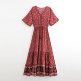 Coachella Music Festival Outfits High Waist Loose Wide Hem Long Dress Dress for Women