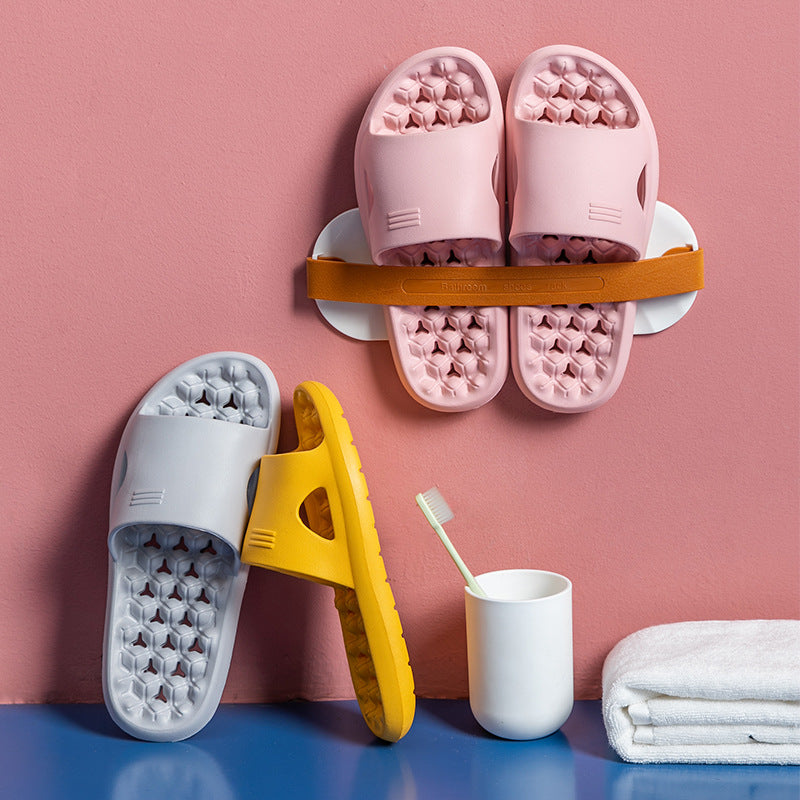 Under Desk Foot Rest Massager Acupressure Massage Mat Slippers Sandals Shoes Slippers Women's Summer Home Indoor Quick-Drying Slippers Men's Summer