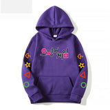 Squid Game Costume Autumn and Winter Squid Game Loose Casual Large Size Hooded Sweater