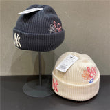 Yankee and Dogers Winter Hat Autumn Woolen Cap Men and Women Embroidery Knitted Hat