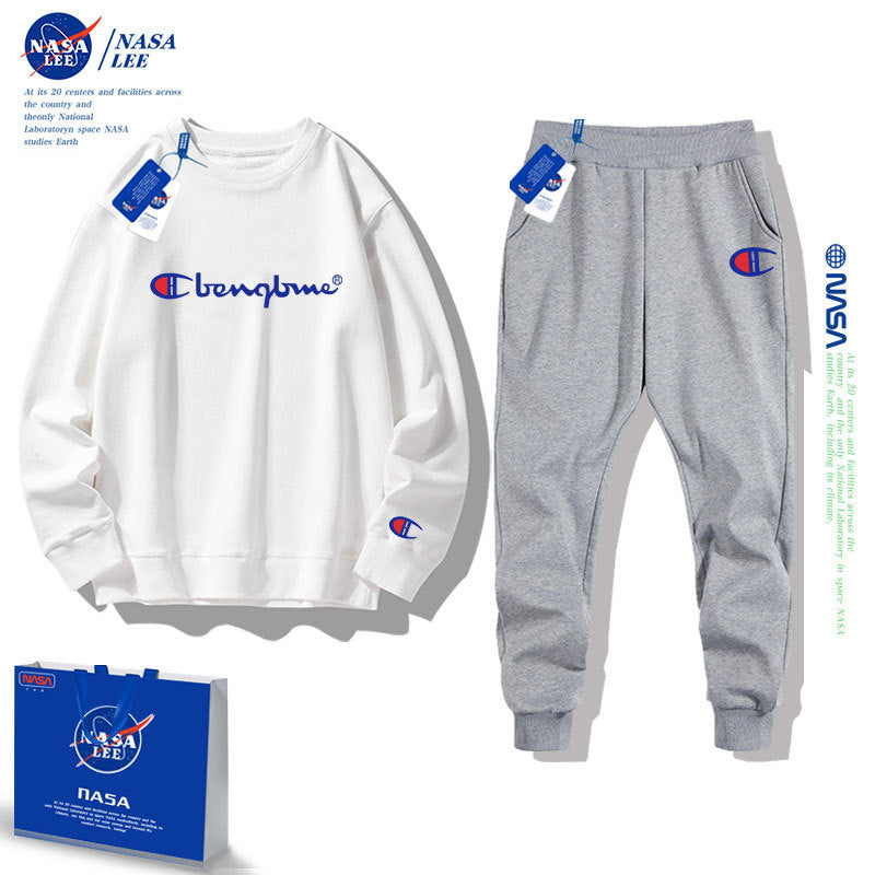 NASA Children Sweater & Pant Set NASA Children's round Neck Sweater Set Loose Sport Two Pieces