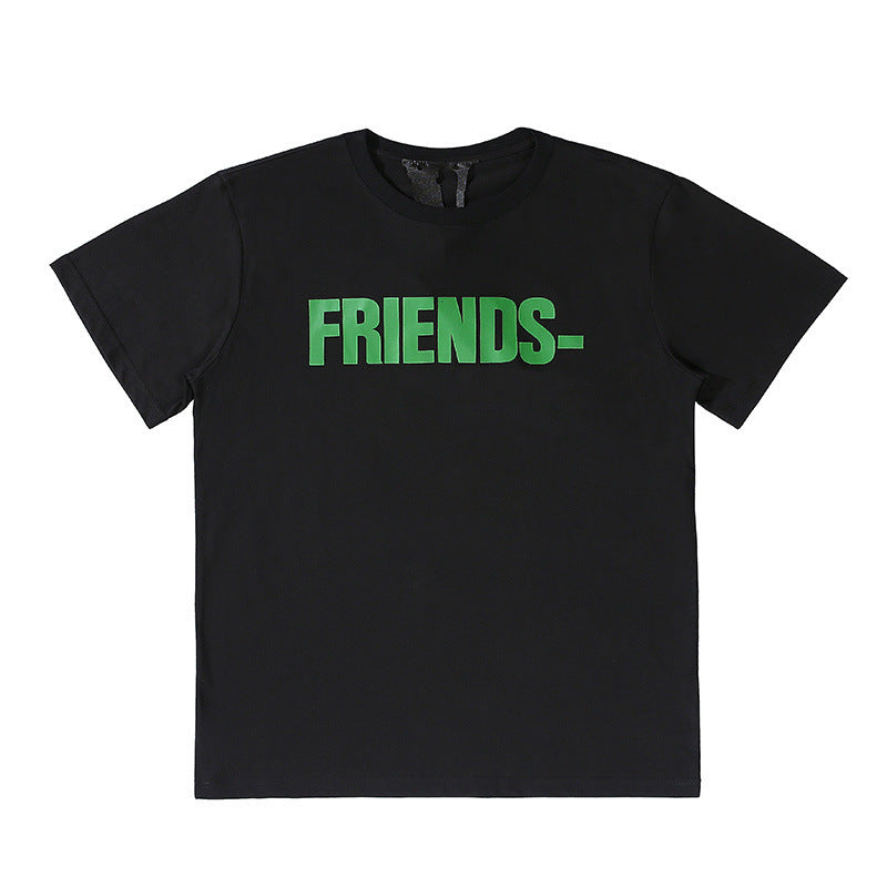 Vlone T Shirt Men'S And Women'S Casual Short-Sleeved T-Shirt