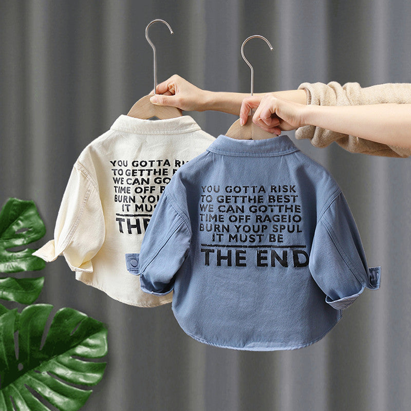 Toddler Boys Sweater Boys' Shirt Autumn Clothing Long Sleeve Jacket