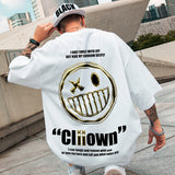 Men T-Shirts Printed Loose Half Sleeve