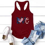 Valentine's Day T Shirt Sports Outerwear Vest Women's Printed