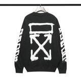 Off White Sweatshirts Autumn And Winter Round Neck Pullover Bottoming Shirt Loose Sweater