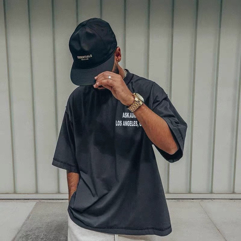 Askyurself T Shirt Summer round Neck Loose Short Sleeves T-shirt