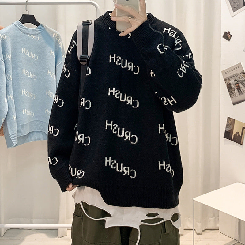 Men's Jackets Color-Block Crew Neck Loose