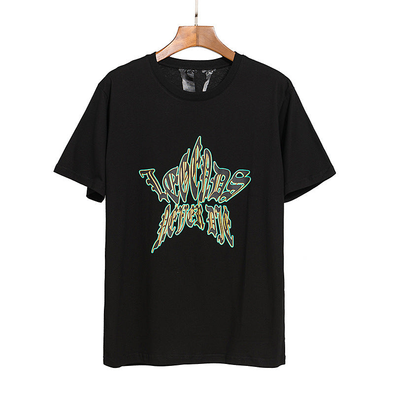 Vlone T Shirt Starfish Printed Short Sleeve