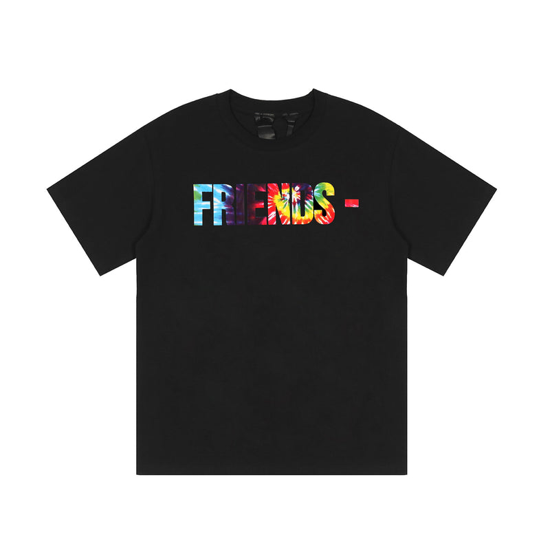 Vlone T Shirt Printed Men'S And Women'S Short-Sleeved T-Shirt Loose Casual Tee