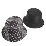 Bucket Hat Fishing Cap Cotton Print Fisherman Hat Printing Outdoor Sun-Shade Sun Protection Bucket Hat