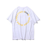Vlone Spring/Summer Men'S Special Multicolor Letter Circle Short Sleeve