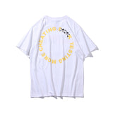 Vlone T Shirt Spring And Summer Men'S Shirt Special Multicolor Letter Circle Short Sleeve