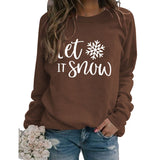 Yes I M Cold Sweatshirts Let It Snow Printed Sports Sweater