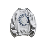 Crew Neck Sweatshirts for Men Men Autumn Printed Crew Neck Top Men