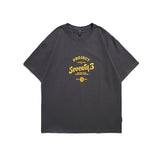 Men T Shitrs Letter Printed Round Neck
