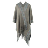 Women Cardigan Knit Sweater Autumn and Winter Women's Striped Sweater