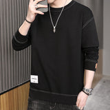 Men's Sweatshirt Sweater Men's Long Sleeve round Neck Loose Men's Clothing