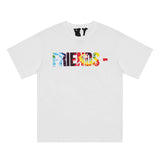 Vlone T Shirt Large V Printed Short Sleeve Loose Couple Men'S And Women'S T-Shirt