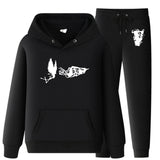 Vlone Hoodie & Pants 2 Piece Set Hooded Suits Men'S Casual