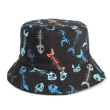 Bucket Hat Fishing Cap Cotton Print Fisherman Hat Animal Print Hat Men and Women Fashion