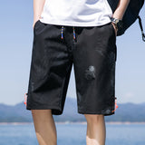 Men's White Shorts Summer Men's Casual Shorts Men's Casual Loose