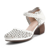 Highway Flat Sandals Summer Breathable Hollow Out Hole Sandals Women